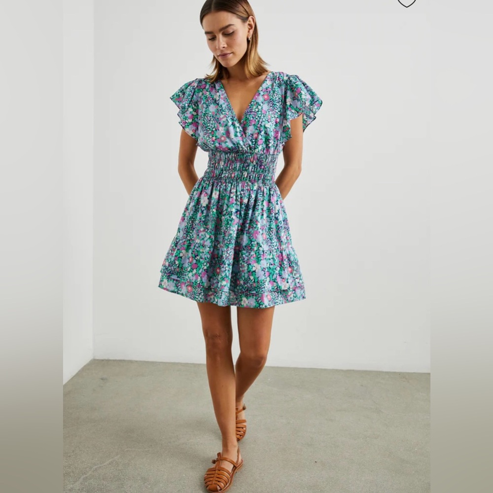 NWT Rails Kimora Cotton Mini Dress in Navy Leilani Floral
